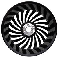 Jantes de ventilateur directionnelles robustes en aluminium forgé 6061-T6 de 22 pouces à haute capacité de charge pour Mercedes-Benz G-Wagon / BMW X7