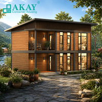 Maison préfabriquée modulaire AKAY, mini-maison extensible, imperméable, ignifuge, portable, villa de luxe, maison mobile préfabriquée