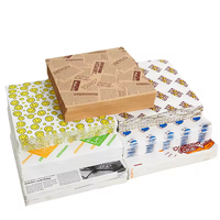 Emballage personnalisé de hamburger à hot-dog papier kraft papier sulfurisé pour sandwich à hamburger emballage alimentaire