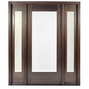 Avant et après Bois émaillé Érable Fabricants de bois clair Portes d'exposition Portes d'exposition Inserts de porte moustiquaire personnalisés - Product Image 1