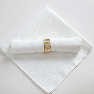 Petite quantité minimale <span class=keywords><strong>de</strong></span> commande, serviettes <span class=keywords><strong>de</strong></span> <span class=keywords><strong>table</strong></span> personnalisées en jacquard <span class=keywords><strong>rose</strong></span> doré réutilisables faites à la main pour la décoration <span class=keywords><strong>de</strong></span> mariage, couleur unie - Product Image 1