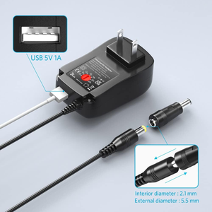 อะแดปเตอร์แปลงไฟ AC DC 41W 6V 9V 12V 15V 18V 20V 24V พร้อมหัวต่อ 10 แบบ พอร์ต USB สำหรับเราเตอร์ ไฟ LED กล้องวงจรปิด ลำโพง พัดลม - Product Image 3