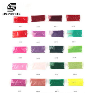 ผงไมโครไฟเบอร์ไนลอน 66 100% ขนาด 3x0.8 มม. สีสดแบบกึ่งด้าน สำหรับพิมพ์โลโก้บนกระเป๋า ทนไฟ ย้อมสีลาย - Product Image 4