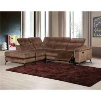Großhandel Modernes Elektrisches Sektional-Relaxsofa-Set Stoff-Ecksofa mit Bluetooth-Lautsprecher Massage Klappbarer Tisch