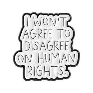 Spilla Smaltata 'Non Accetterò di Differire sull'Immunità Umana', Citazioni Divertenti, Decorazione per Zaino, Distintivo da Bavero, Regalo di Gioielleria - Product Image 1