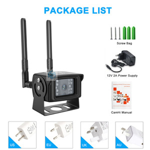Hệ thống an ninh Camera phía sau không dây 1080P với thẻ Sim 3G 4G Màn hình kỹ thuật số 2.4G để giám sát xe trên xe tải - Product Image 2