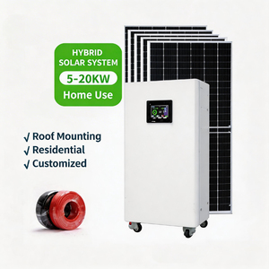 Système <span class=keywords><strong>solaire</strong></span> domestique hors réseau 10 kW avec contrôleur MPPT, onduleur hybride lithium-ion et garantie de 10 ans - Product Image 3