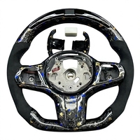 Volant de course en fibre de carbone à fond plat avec palettes de commande pour BM/W G20 G30 330i M340i 530i M550i 2019-2024