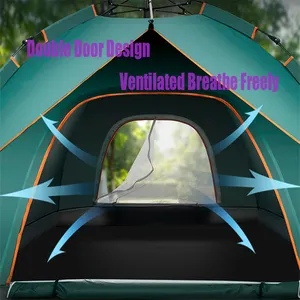 Family Camping Tent Suitable For 3-5 People Easy Instant Set Up Portable Backpacking Tents For Sun Shelter Travelling Hiking
