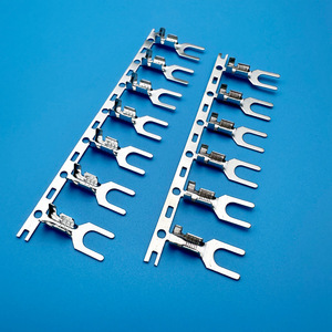 Bloc de bornes de type fourche en Y, 0,4 mm, en laiton étamé, pour l'électronique et l'ingénierie électrique, 7000 unités en rouleau - Product Image 2