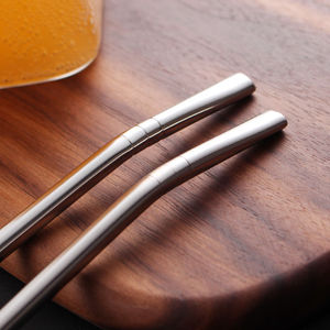 304 Stainless Steel <b>Straw</b> Spoon Dual Use Creative Stirring Tool For Juice Milk Tea <b>Reusable</b> Filtering Drinking Accessory - Product Image 4