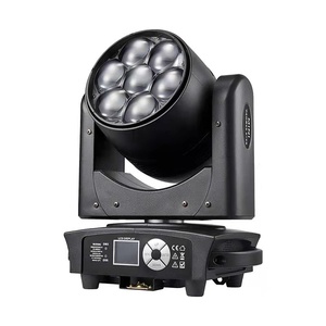 Nueva Llegada, Cabeza Móvil LED Mini Bee Eye RGBW de 7x40W, Iluminación Wash/Zoom, DMX512, Ra95, 21000lm, 6000K, Luz Diurna, para Iglesia, Pista de Baile - Product Image 1