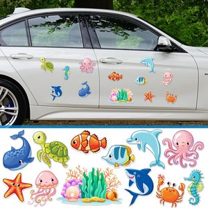 Imanes de Nevera Personalizables con Diseños de Vida Marina, Éxito de Ventas de Verano, para Cumpleaños, Carnaval, Cruceros, Decoración de Puertas, Éxito Transfronterizo - Product Image 1