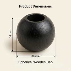 ฝาไม้หอมทรงกลมหรูหรา WeWood จากเวียดนาม สำหรับขวดน้ำหอม รุ่น FEA15 - Product Image 3