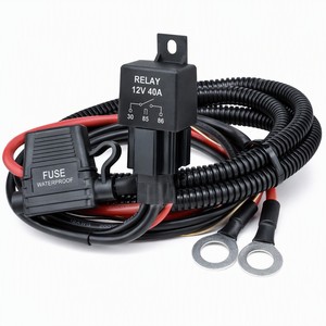 Lampu Kerja Off-Road Otomatis dengan Kabel Tembaga 40A, PVC Tugas Berat IP67 Tahan Air 12V DC Tembaga Berlapis Timah 2-Switch - Product Image 1