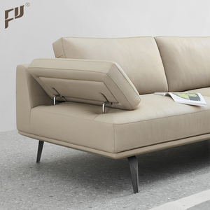 Đồ Nội Thất Phòng Khách Giá Trực Tiếp Từ Nhà Máy Ghế Dài Bộ Sofa Gia Đình Hiện Đại Sang Trọng Màu Vàng 2 + 3 Thiết Kế Ý - Product Image 3