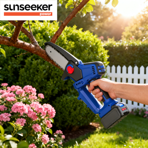 MS20PM Batterie au lithium 20V sans fil Moteur sans balais Industriel DIY Mini <span class=keywords><strong>tronçonneuse</strong></span> et scie <span class=keywords><strong>à</strong></span> <span class=keywords><strong>perche</strong></span> 2 en 1 Coupe du bois 500W OEM - Product Image 2