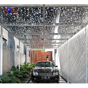 Kit de carport double moderne préfabriqué, à assembler par vis sans soudure, montage rapide, abri modulaire, cadre en aluminium étanche, DIY résidentiel - Product Image 1