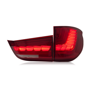 ชุดอัพเกรดไฟท้าย LED ลายเกล็ดมังกรสำหรับรถยนต์ BMW X5 F15 ปี 2014-2018 รุ่น OE MR--14-18-F15-B 12V 36W 6000K เลนส์ใส แบบเสียบปลั๊ก 100% - Product Image 1