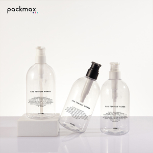 550ml Round Shoulder Thick PET Transparent <b>Shampoo</b> Bottle - Custom Daily Chemical Packaging Lotion Container - Product Image 5