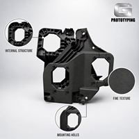 Service d'impression 3D personnalisé en nylon SLS, boîtier en plastique noir PA12, prototypage de précision, fabrication de pièces complexes