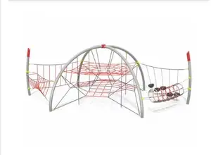 Popular nuevo diseño Net Climbing Playground Pyramid Net Climber para parque infantil al aire libre