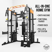 Station de musculation multifonctionnelle en métal pour la maison avec fonctions d'entraînement complètes pour un usage unisexe