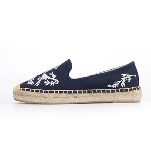 <span class=keywords><strong>Espadrilles</strong></span> brodées à la main pour femmes, <span class=keywords><strong>semelle</strong></span> en <span class=keywords><strong>corde</strong></span> de jute, dessus en toile, mocassins à enfiler, antidérapants, polyvalents pour le printemps et l'été, décontractés - Product Image 5