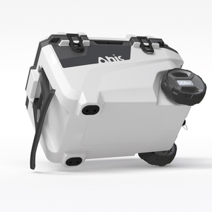 Glacière portable OEM 55QT moderne à injection, <span class=keywords><strong>double</strong></span> compartiment avec roues et poignée télescopique pour pique-nique et camping - Product Image 6