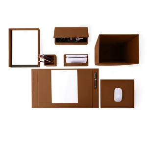 5 objetos indispensáveis em qualquer mesa, material de escritório executivo, organizador de mesa de escritório de luxo, 1 conjunto