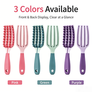 Women's Fashion Home Silicone Hair Shampoo Comb Long Handle Soft Plastic Teeth Waterproof Scalp Cleaning Scratch Massage - Product Image 1