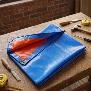 Bâche <span class=keywords><strong>de</strong></span> construction en polyester avec isolation réfléchissante pour toiture, en tissu tissé à œillets en aluminium enduit, pour grossistes - Product Image 1
