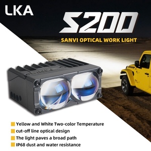 Projecteurs LED S200 haute puissance avec ventilateur pour voiture, feux de calandre, feux de travail antibrouillard, feux auxiliaires externes pour véhicules tout-terrain, SUV, camions - Product Image 4