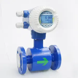 DAXI meteran aliran magnetik elektro air limbah industri tipe flens DN65 pengukur aliran elektromagnetik Digital cair