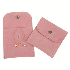Sac en cuir PU épais pour bijoux de costume, emballage haut de gamme, impression magnifique, taille idéale pour la promotion - Product Image 1