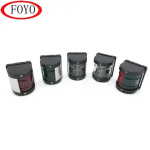 FOYO New Brand 12V Thuyền Du Thuyền Điều Hướng Tín Hiệu Đèn Đỏ Và Xanh Marine Led Bow Light