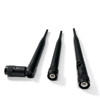 Antenne TNC en caoutchouc flexible droite ou à angle droit pour talkie-walkie, radio, WiFi, GSM, GPS, LTE – Antenne à gain élevé