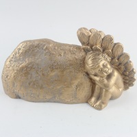 Pot de fleurs statue populaire en ciment, design personnalisé, motif cœur, pour fleurs artificielles d'extérieur, vente en gros