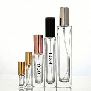 Customizable logo Decorative Items Square 10ml 20ml 30ml <b>Empty</b> Glass Perfume Keychain <b>Bottles</b> for Women Durable - Product Image 1