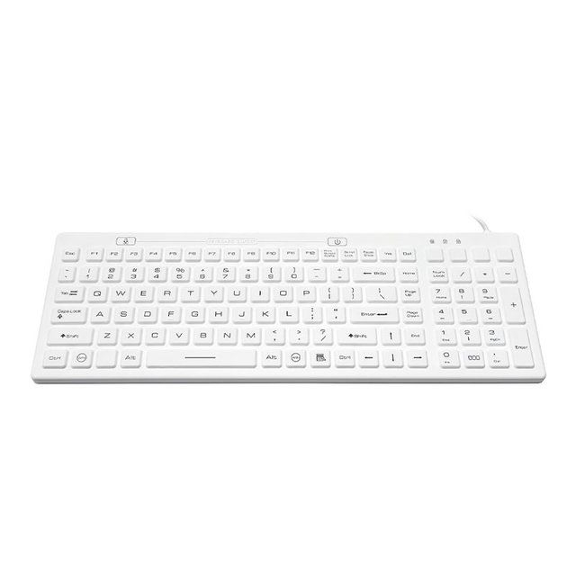 Waterproof Silicone Rubber Cover Hospital Medical Industrial Keyboard Silent Mini PC Computer Keyboard