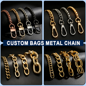 Cadenas Metálicas Personalizadas para Bolsos, Accesorios de Herrajes para Bolsos, Cadena Dorada y Plateada para Bolsos de Mano y <span class=keywords><strong>Bandolera</strong></span>, Venta al Por Mayor - Product Image 4