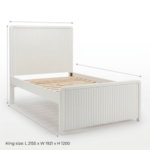 Grand Classic King Size <b>Platform</b> <b>Bed</b> <b>Frame</b> – Luxury Hotel & Apartment Style - Product Image 1
