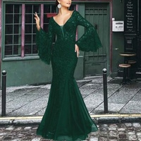 Robe de soirée formelle pour femme en satin, coupe trapèze, taille naturelle, avec traîne, imprimé floral, longueur cheville, pour bal de promo