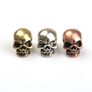Оптовая продажа высококачественные аксессуары латунные бусины череп бусины ювелирные изделия находки - Product Image 1