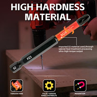 10PCS Set Mata Obeng Impact Torx PH PZ 75mm 1/4 dari Pabrik Sumber dengan Kotak Penyimpanan Alat Portabel