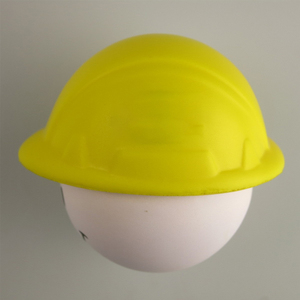 Promotional Gifts PU Foam Yellow Hat Character Shaped Venting Slow Rising Stress Reliever Soft <b>Squeeze</b> Toy for Kids and Adults - Product Image 5
