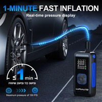 Portable Car Air Pump Tire Pressure Air Compressor Wireless Digital Display Tire Auto Stop When Fully Inflated for Car Bicycle