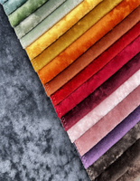Tissu de canapé en velours glacé de haute qualité de style russe, tissu de rembourrage brillant, tissu de velours coupé pour la décoration intérieure