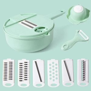 Kitchen Shredder Turnip Hand Grater Multifunctional Handheld Manual Vegetable and Cucumber <b>Slicer</b> Cutter <b>Dicer</b> Container - Product Image 5
