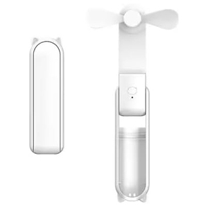 New USB Rechargeable 2-in-1 Water Mist <b>Fan</b> & Power Bank Foldable <b>Handheld</b> Portable Outdoor Car Household Use - Product Image 1